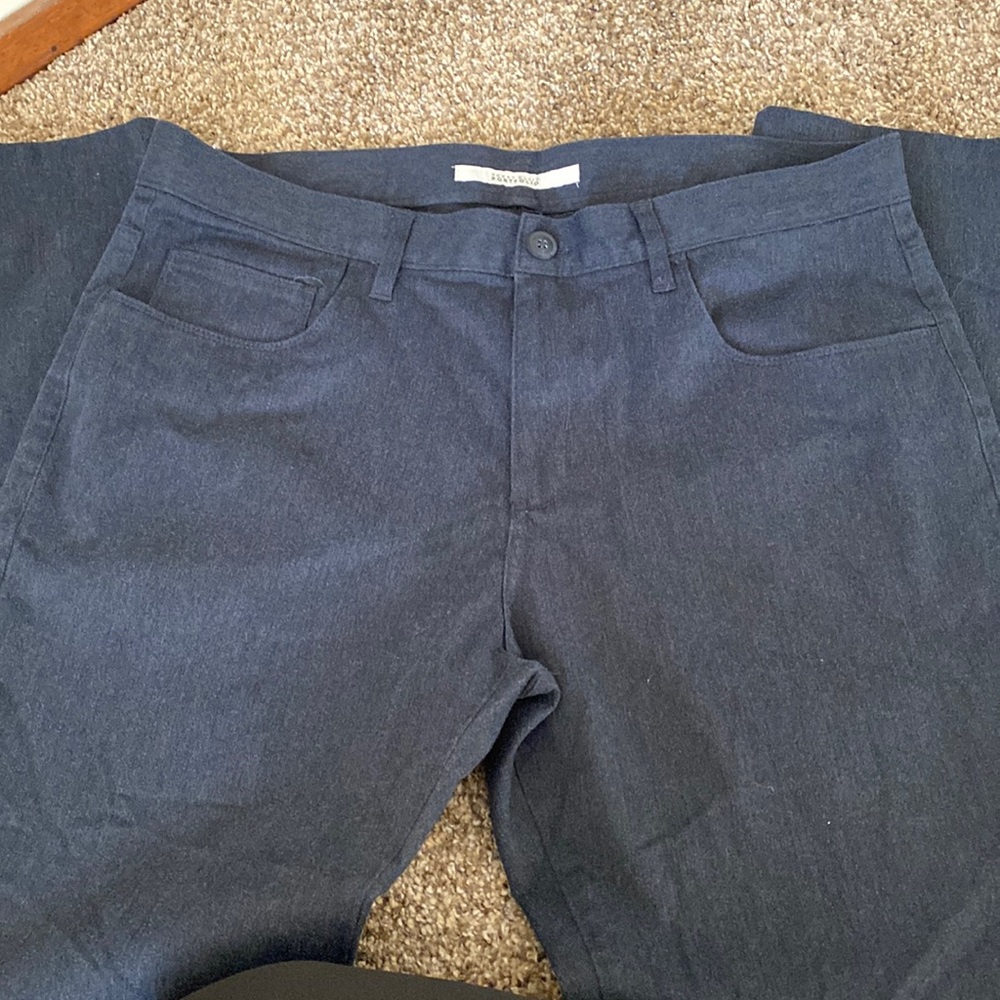 Perry Ellis Portfolio Mens 34x32 dark blue pant